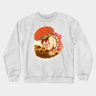 Crushed mushroom in bloodshed Crewneck Sweatshirt